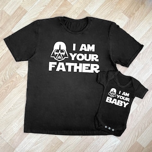 I Am Your Baby and I Am Your Father - matching father baby gift set, baby boy and baby girl gift, dad and baby match, dad gift, gift