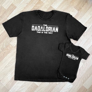 Dadalorian & Minialorian  - matching father baby gift set, baby boy and baby girl gift, dad and baby match, dad gift, gift