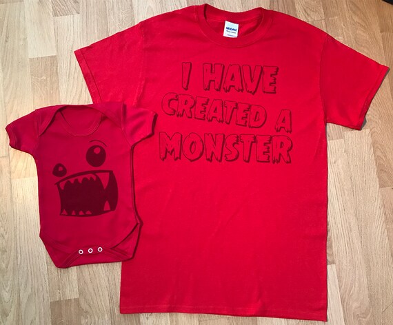J Ai Cree Un Monstre Correspondant Pere Et Bebe Ensemble Etsy