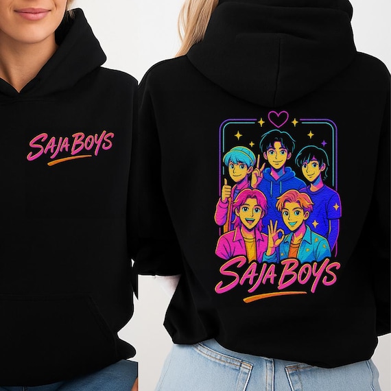 Kpop demon hunters saja boys inspired hoodie or t-shirt - Huntrix K-Pop Anime Inspired T-Shirt - Saja Boys Inspired Anime K pop
