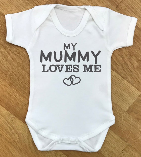 My Mummy Loves Me - baby bodysuit, baby gift, baby baby grow, baby body suit, baby gift, baby present, babygrow, baby clothing