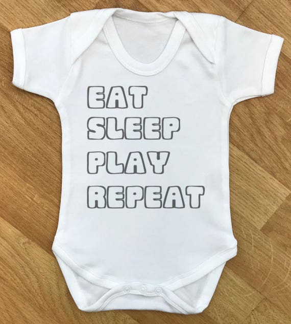 Eat Sleep Play Repeat baby bodysuit, baby gift, baby baby grow, baby body suit, baby gift, baby present, babygrow, baby christmas gift