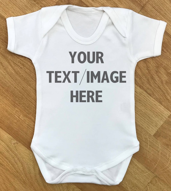 personalised baby bodysuit