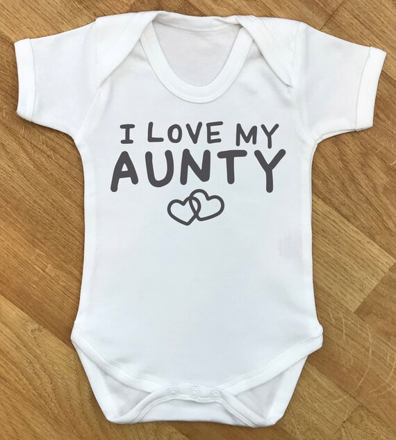 I Love My Aunty - baby bodysuit, baby gift, baby baby grow, baby body suit, baby gift, baby present, babygrow, baby clothing