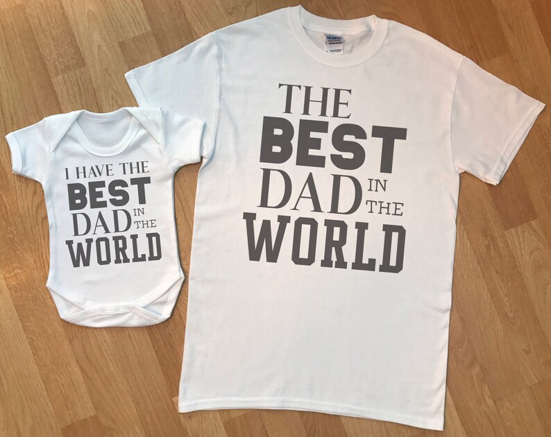 dad and baby matching shirts