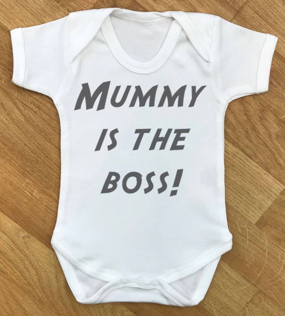 Mummy Is The Boss baby bodysuit, baby gift, baby baby grow, baby body suit, baby gift, baby present, babygrow, baby christmas gift