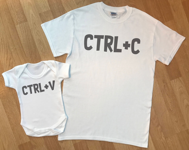 CTRL C & CTRL V Matching Father Baby Gift Set Baby Boy and Etsy