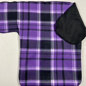 Purple Plaid BabyRoo Original- better than ponchos! The ultimate baby gift! New parent MUST HAVE! Works with all car seats, strollers!