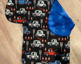 Vehicles BabyRoo XL- the best car seat and stroller blanket! Beep Beep! Tow trucks, dump trucks and cars! Even stoplights too!