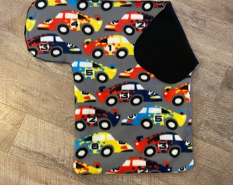 BabyRoo Car Seat Cover Blanket- Race Cars with Black  - XL-