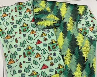 Camping BabyRoo XL- the best car seat and stroller blanket! tents, Trees, Campfires woth Pine Trees