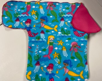 BabyRoo Car Seat Blanket- Bright Mermaids- Original Size
