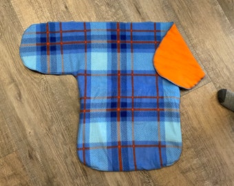 Blue Orange Plaid BabyRoo XL