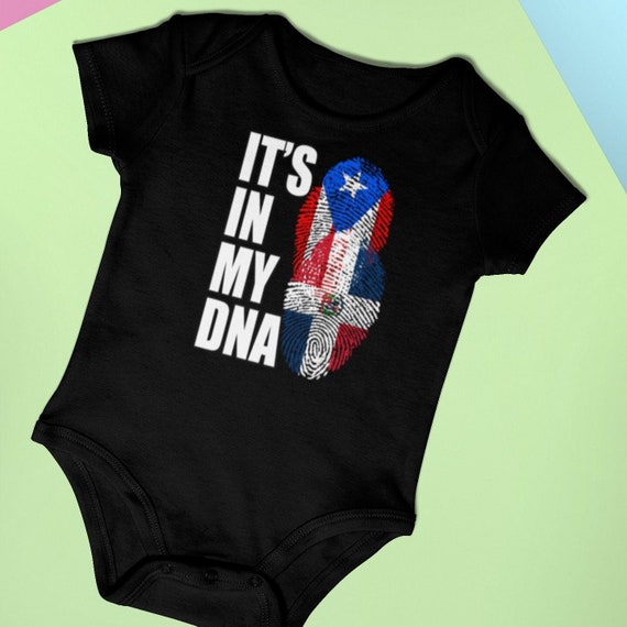 Puerto Rican And Mexican Mix DNA Baby short sleeve one piece 