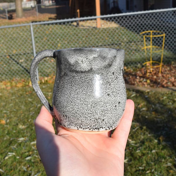 Black and White Speckled Mug