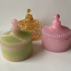 Custom Small Resin Trinket Container or Dish With Lid - Please See Item Description