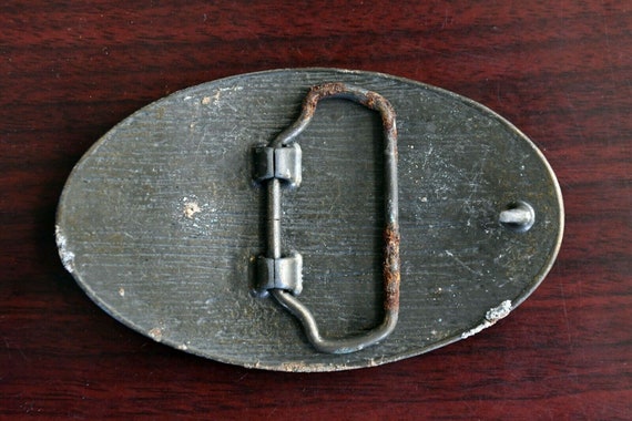 1970s Dennisons Chili Brass Belt Buckle 3 1/2" x … - image 2