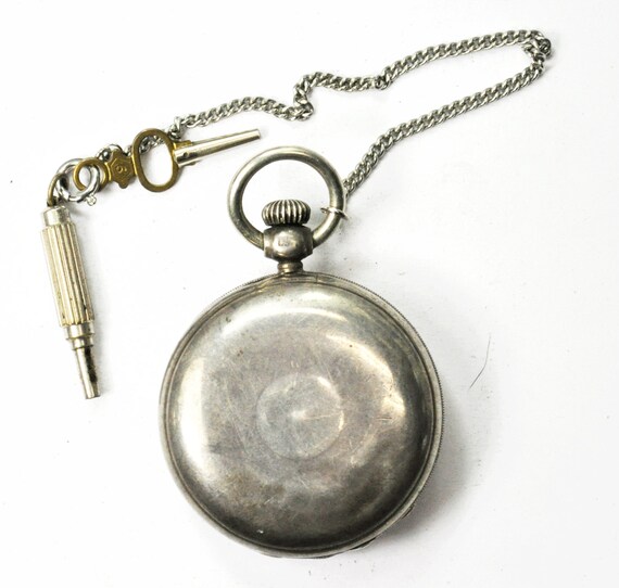 Antique Swiss Fusee Rich Edwards Sterling Silver C