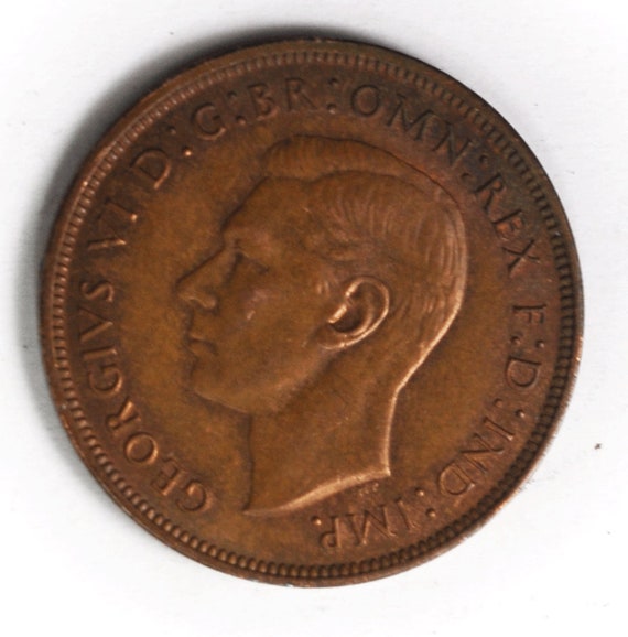 1940 Great Britain Bronze Penny KM 845 - image 2