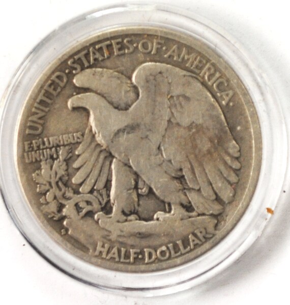 1927 S 50c Walking Liberty Silver Half Dollar Fif… - image 2