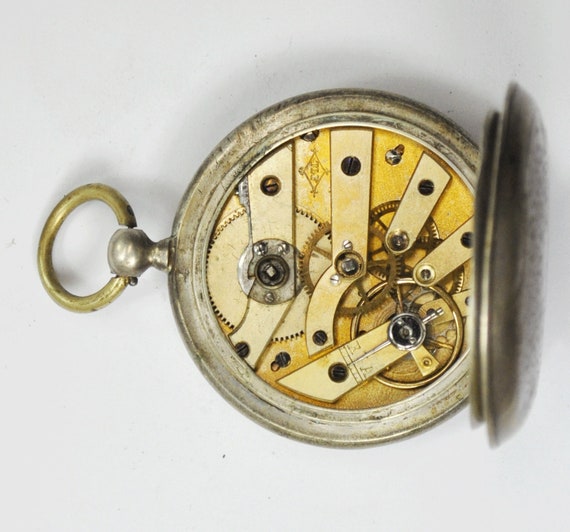 Swiss Cylindre 8 Rubis 800 Fine KW KS Pocket Watch Hand Swiss Cylindre 8 Rubis 800 Fine KW KS Pocket Watch Hand