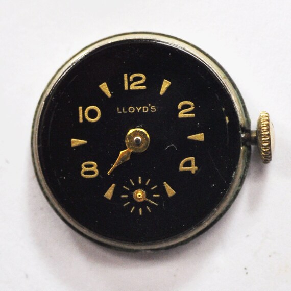 Vintage Womens LLoyds Black Dial Cort Wristwatch … - image 3