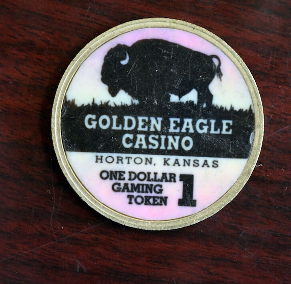Golden Eagle Hotel Casino Gaming Dollar Token Horton Kansas Rare