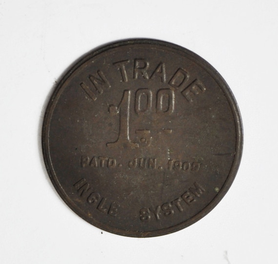 JA Keister 1 One Dollar Trade Token 35mm Bronze P… - image 2