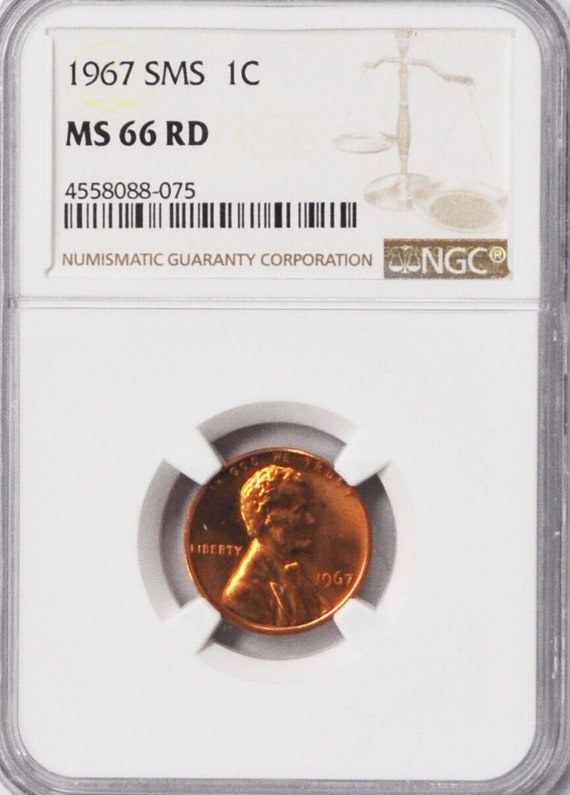 1967 SMS 1c Lincoln One Cent Memorial Cent NGC MS 