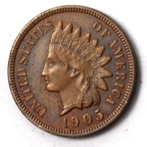 1905 1c Indian Head Penny One Cent Rare Uncirculated Philadelphia