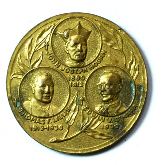 Jubilee Diocese Kansas City 1955 Medal 44mm Hogan… - image 1