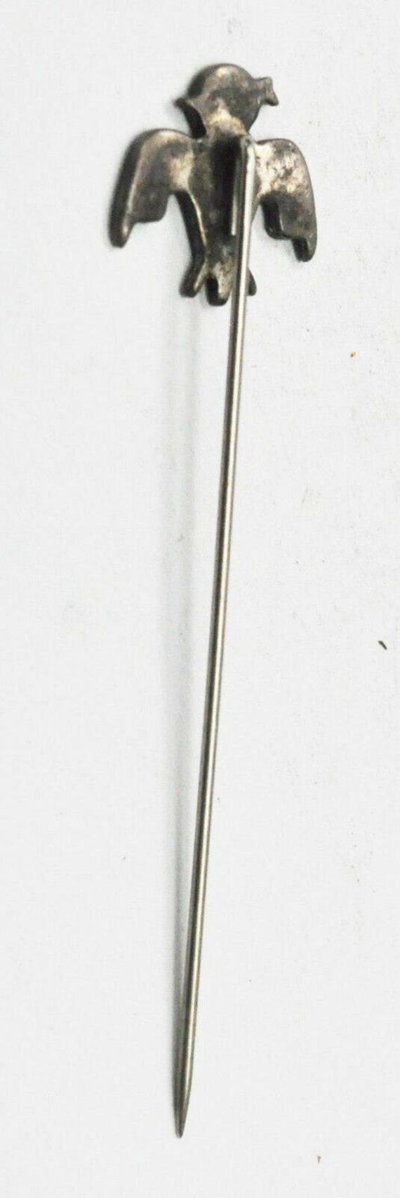 Antique Sterling Silver Turquoise Hopi Bird Stick… - image 2
