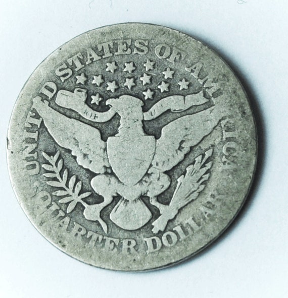 1905 Barber Silver Quarter Dollar Rare Twenty Fiv… - image 2