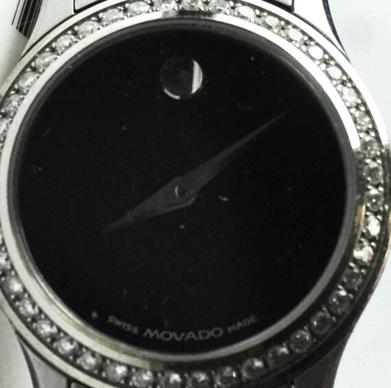 Womens Movado Factory Diamond Bezel 92 G4 825 24m… - image 1