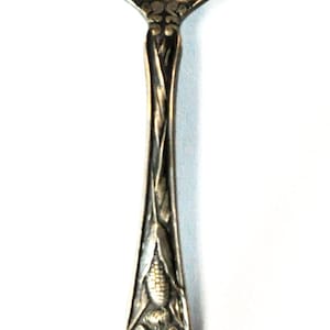Sterling SSMC Corn Husk SV EV Lutheran Church Souvenir Spoon Finland 5 1/4"