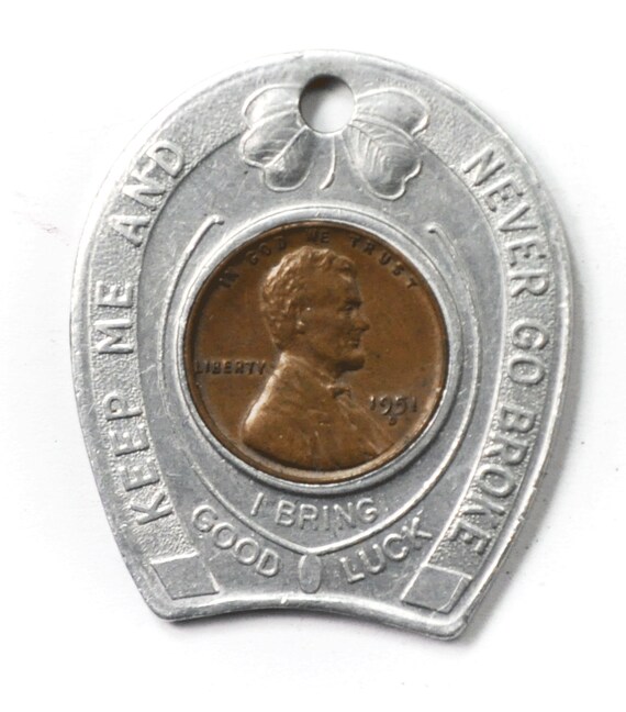 1951 D Encased 1c Wheat Cent Yellowstone National