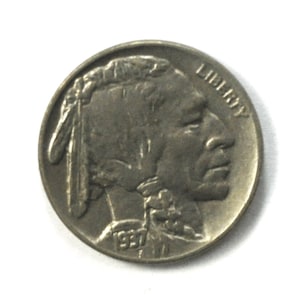 1937 5c Buffalo Nickel Five Cents US Uncirculated
