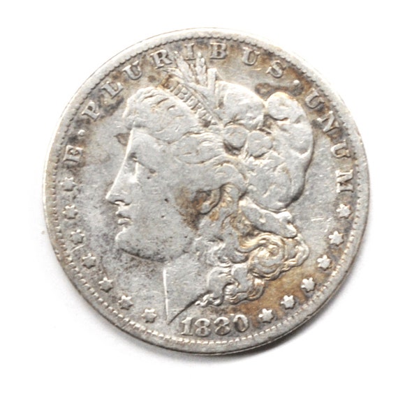 1880 O 1 Morgan Silver One Dollar US Coin Small Mi