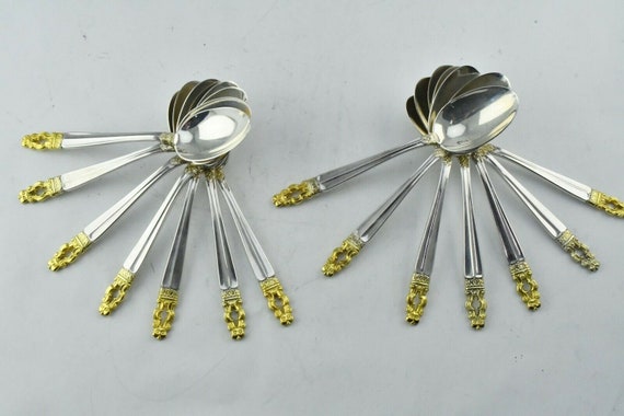 14pc. Hispana Sovereign "Gold" by Gorham Sterling… - image 1