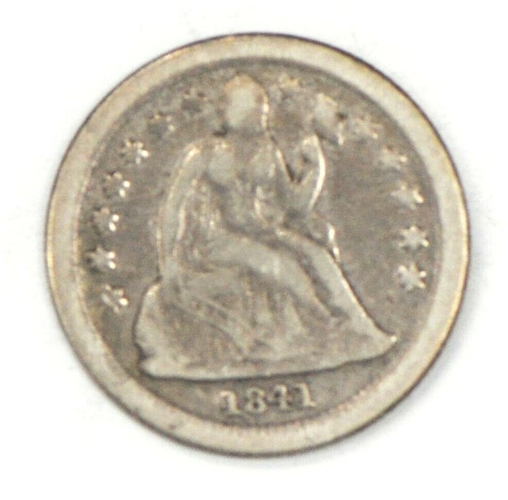 1841 O 10c Seated Liberty Silver Dime New Orleans 