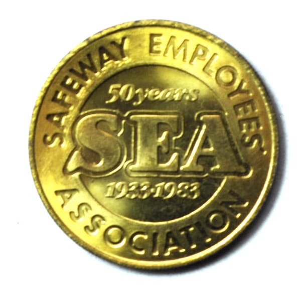 SEA 50 Years Safeway Employees Association Medal 32mm