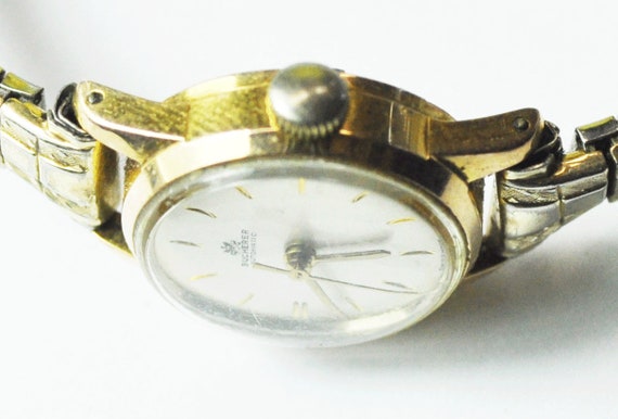 Vintage Womens Bucherer Automatic 21J 2365 Wristw… - image 3