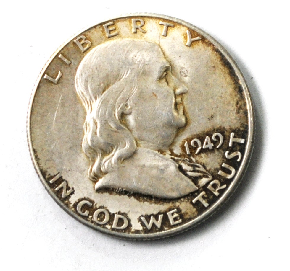 1949 Franklin Silver Half Dollar AU Uncertified 