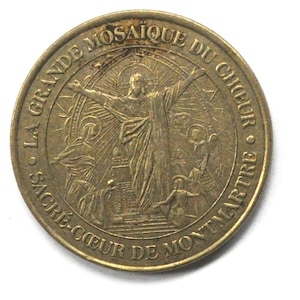 France Monnaie De Paris Medal LE Sacré Cœur Basilica Choir Mosaic Medal 34mm