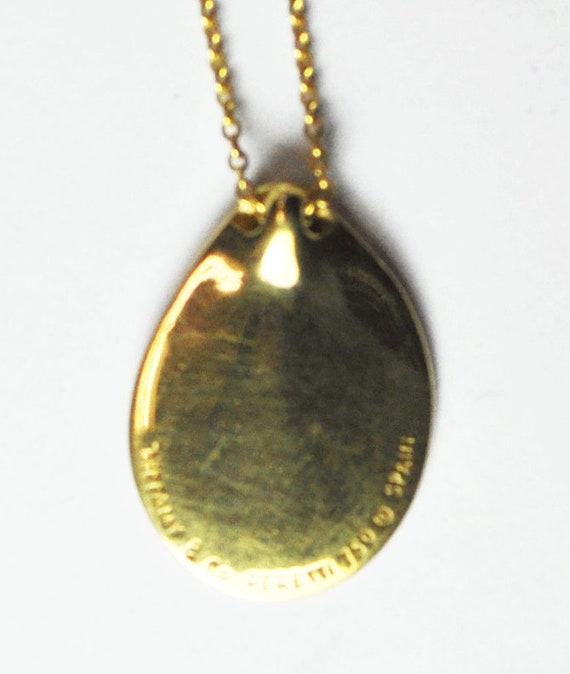 18k Gold Tiffany and Co Elsa Peretti Teardrop Mad… - image 5