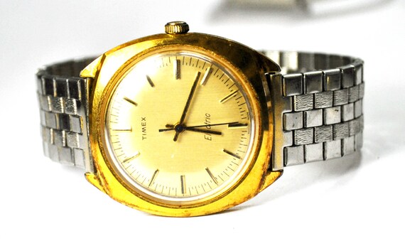 Vintage Timex Electric 809 36mm Wristwatch Runs Great Gold - Etsy Israel