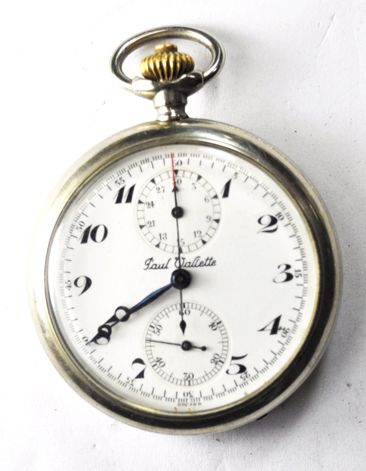 Paul Vallette Chronograph Orologio da tasca Svizzera 17J 3Adj | Etsy Italia