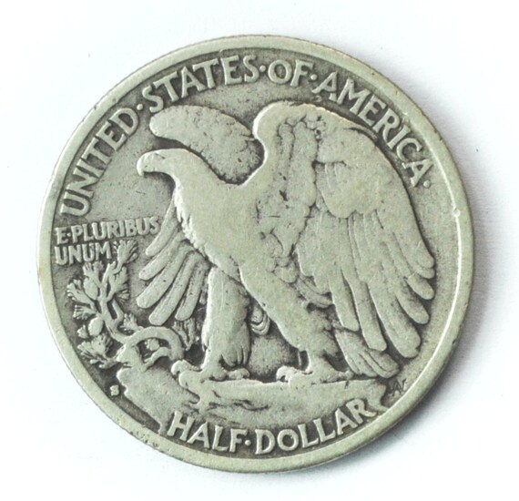 1929 S 50c Walking Liberty Silver Half Dollar Fif… - image 2