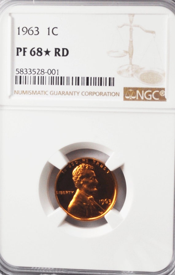 1963 1c Proof Lincoln Memorial Cent One Penny NGC 