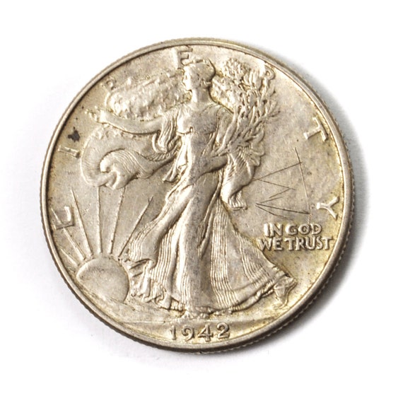 1942 50c Walking Liberty Half Dollar Fifty Cents … - image 1